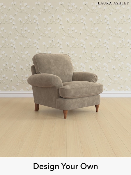 Alwyn Velvet/Truffle Natural Beaumaris By Laura Ashley (H40032) | £900