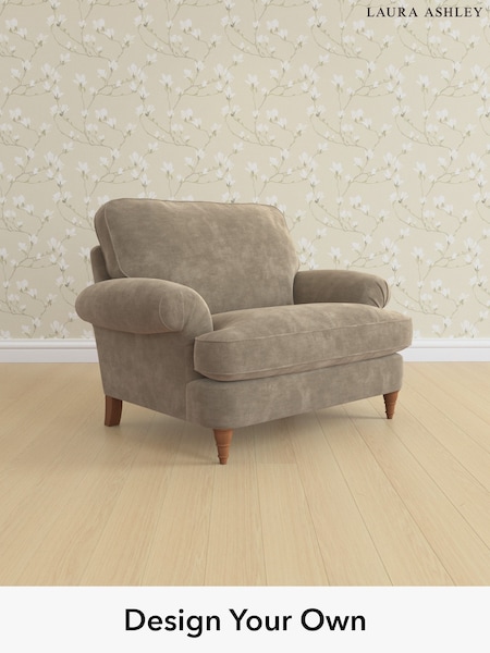 Alwyn Velvet/Truffle Natural Beaumaris By Laura Ashley (H40032) | £1,050