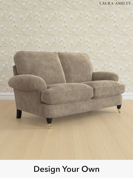 Alwyn Velvet/Truffle Natural Beaumaris By Laura Ashley (H40032) | £1,225