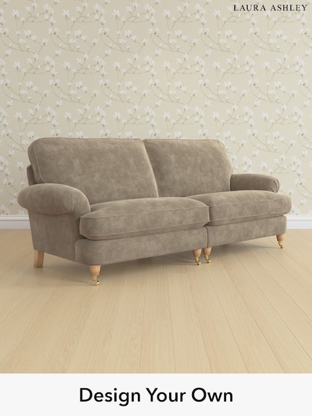 Alwyn Velvet/Truffle Natural Beaumaris By Laura Ashley (H40032) | £1,525