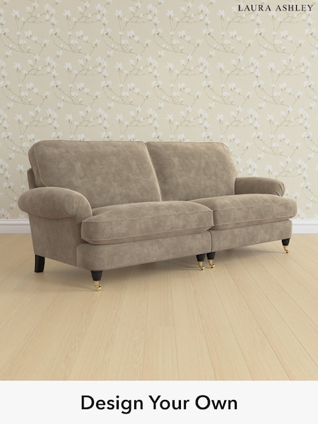 Alwyn Velvet/Truffle Natural Beaumaris By Laura Ashley (H40032) | £1,525