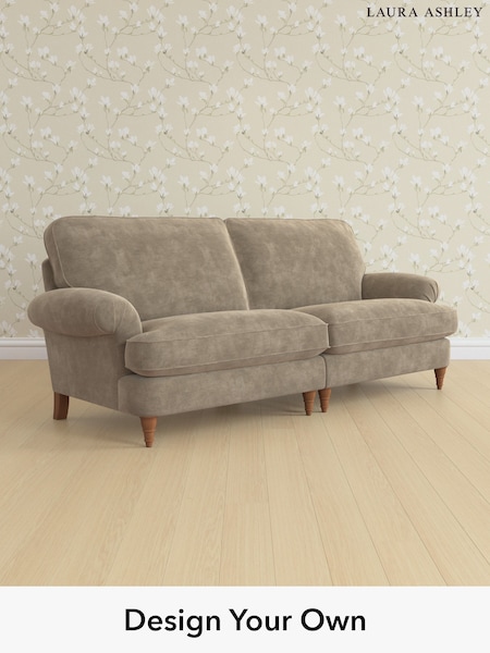 Alwyn Velvet/Truffle Natural Beaumaris By Laura Ashley (H40032) | £1,525