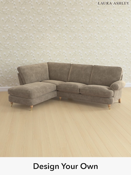 Alwyn Velvet/Truffle Natural Beaumaris By Laura Ashley (H40032) | £2,350