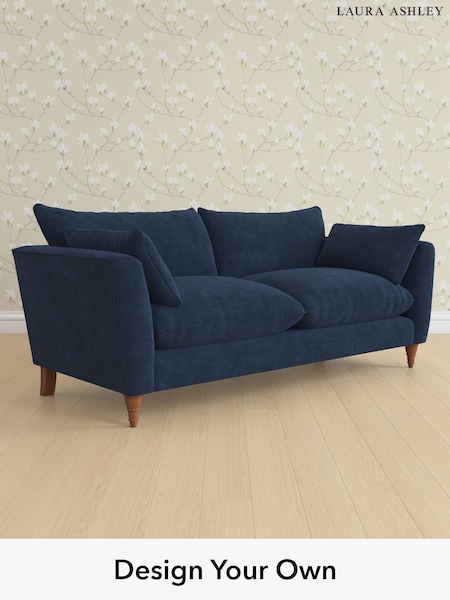 Alwyn Velvet/Midnight Navy Casterton By Laura Ashley (H40033) | £1,425