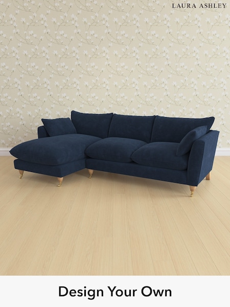 Alwyn Velvet/Midnight Navy Casterton By Laura Ashley (H40033) | £2,175