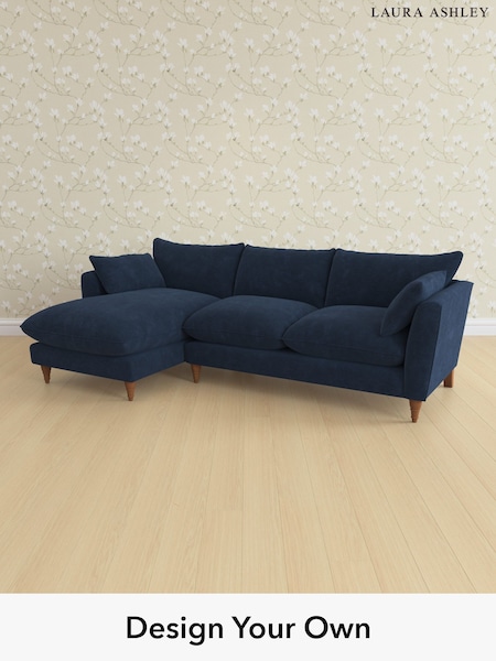 Alwyn Velvet/Midnight Navy Casterton By Laura Ashley (H40033) | £2,175