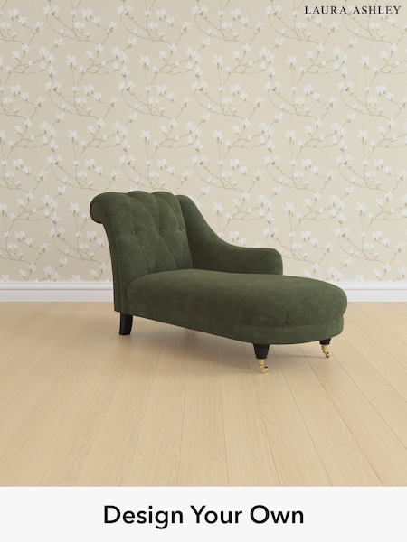 Alwyn Velvet/Ivy Green Gloucester Button Back By Laura Ashley (H40066) | £1,100