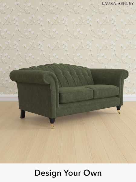 Alwyn Velvet/Ivy Green Gloucester Button Back By Laura Ashley (H40066) | £1,325