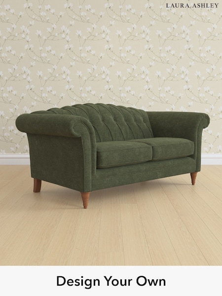 Alwyn Velvet/Ivy Green Gloucester Button Back By Laura Ashley (H40066) | £1,325