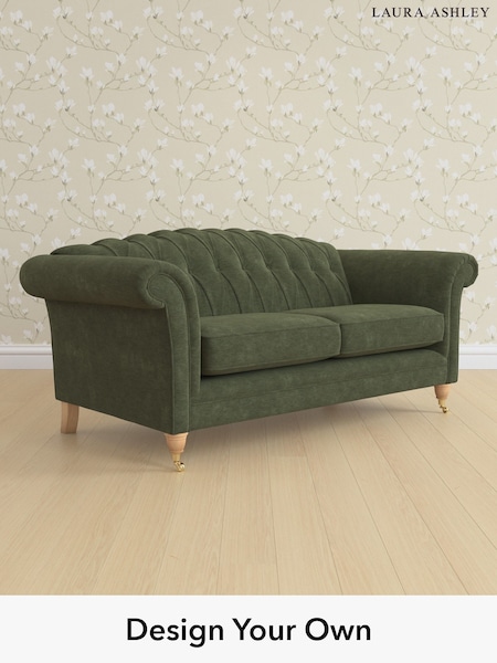 Alwyn Velvet/Ivy Green Gloucester Button Back By Laura Ashley (H40066) | £1,425