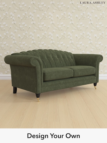 Alwyn Velvet/Ivy Green Gloucester Button Back By Laura Ashley (H40066) | £1,425