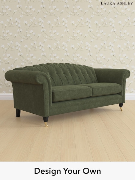 Alwyn Velvet/Ivy Green Gloucester Button Back By Laura Ashley (H40066) | £1,525