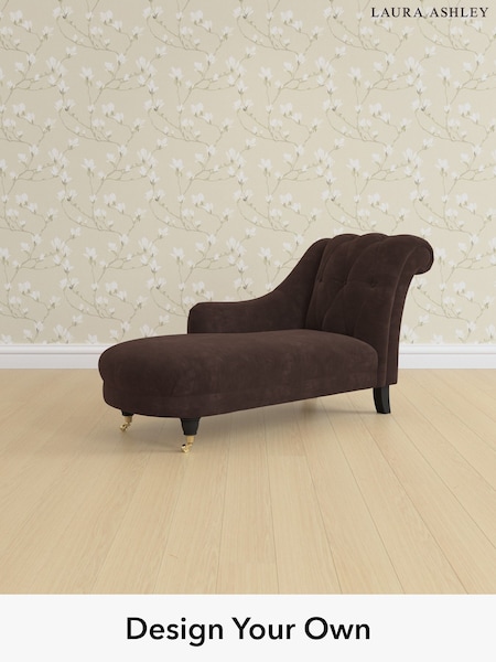 Alwyn Velvet/Chocolate Brown Gloucester Button Back By Laura Ashley (H40072) | £1,100