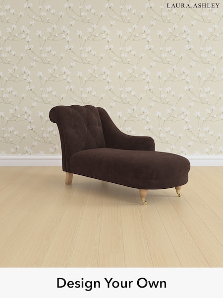 Alwyn Velvet/Chocolate Brown Gloucester Button Back By Laura Ashley (H40072) | £1,100