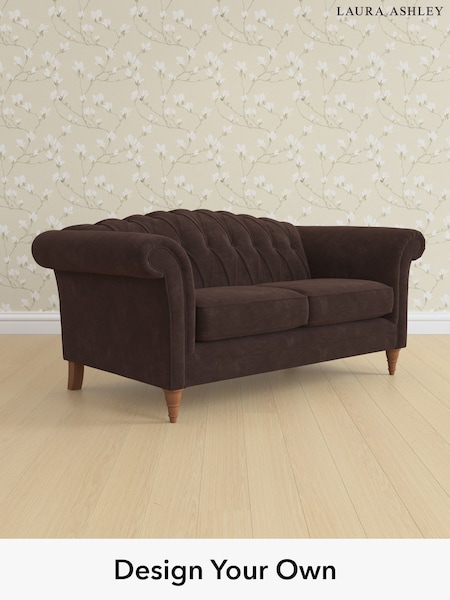 Alwyn Velvet/Chocolate Brown Gloucester Button Back By Laura Ashley (H40072) | £1,325