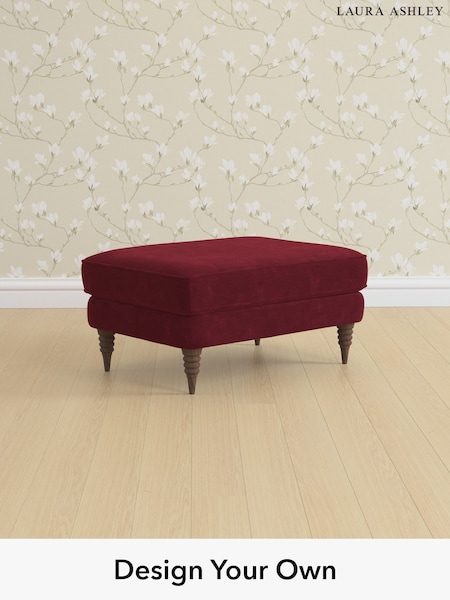Alwyn Velvet/Burgundy Red Havering By Laura Ashley (H40076) | £525