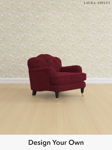 Alwyn Velvet/Burgundy Red Havering By Laura Ashley (H40076) | £1,000