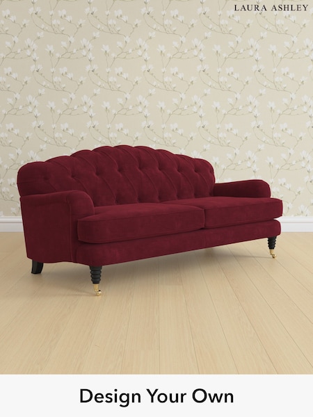 Alwyn Velvet/Burgundy Red Havering By Laura Ashley (H40076) | £1,475
