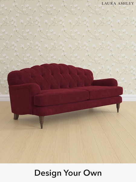 Alwyn Velvet/Burgundy Red Havering By Laura Ashley (H40076) | £1,475