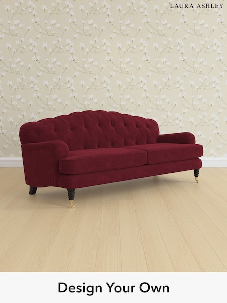 Alwyn Velvet/Burgundy Red Havering By Laura Ashley (H40076) | £1,575