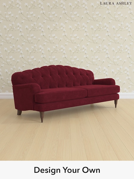 Alwyn Velvet/Burgundy Red Havering By Laura Ashley (H40076) | £1,575