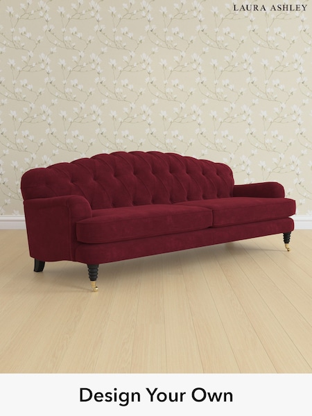 Alwyn Velvet/Burgundy Red Havering By Laura Ashley (H40076) | £1,675