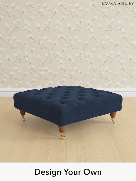 Alwyn Velvet/Midnight Navy Gloucester Button Back By Laura Ashley (H40080) | £600