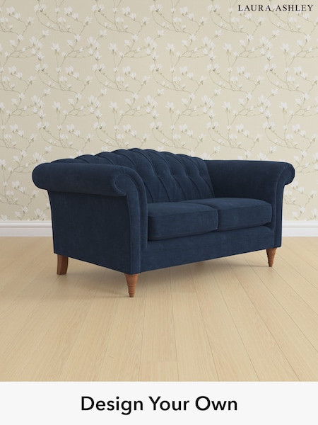 Alwyn Velvet/Midnight Navy Gloucester Button Back By Laura Ashley (H40080) | £1,225