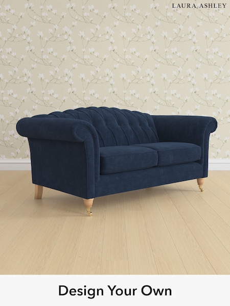 Alwyn Velvet/Midnight Navy Gloucester Button Back By Laura Ashley (H40080) | £1,325