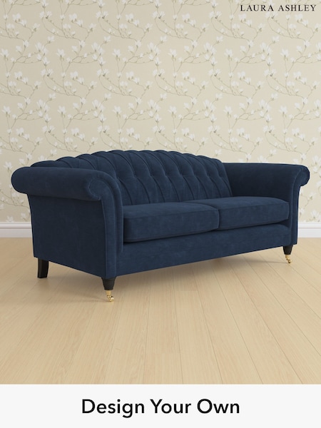 Alwyn Velvet/Midnight Navy Gloucester Button Back By Laura Ashley (H40080) | £1,525