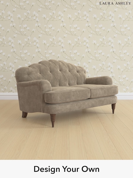 Alwyn Velvet/Truffle Natural Havering By Laura Ashley (H40081) | £1,375