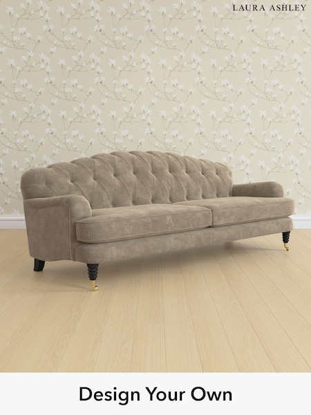 Alwyn Velvet/Truffle Natural Havering By Laura Ashley (H40081) | £1,675