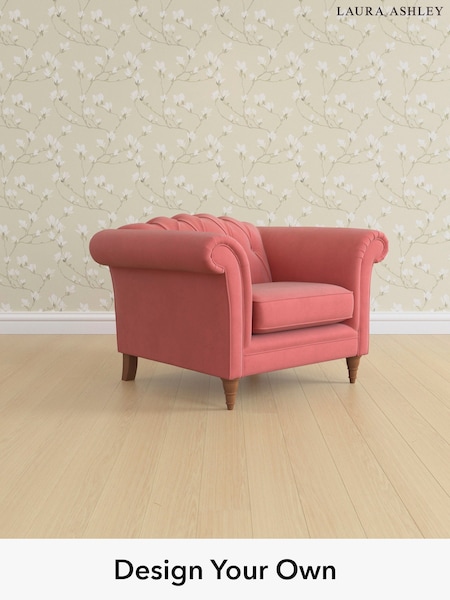 Ailsworth/Old Rose Pink Gloucester Button Back By Laura Ashley (H40082) | £950
