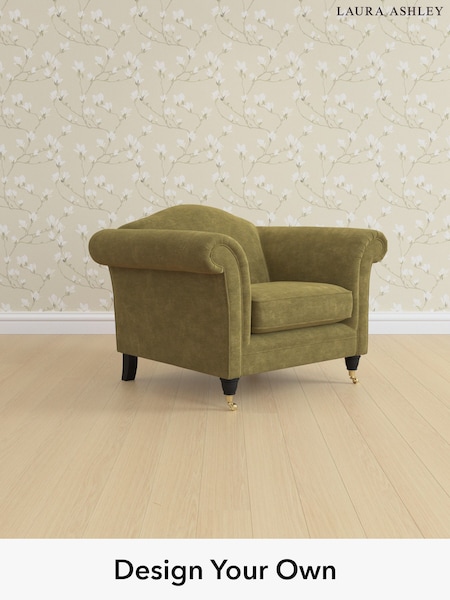 Alwyn Velvet/Olive Green Gloucester By Laura Ashley (H40086) | £850
