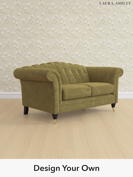 Alwyn Velvet/Olive Green Gloucester Button Back By Laura Ashley (H40089) | £1,225