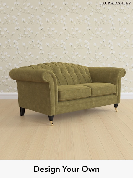 Alwyn Velvet/Olive Green Gloucester Button Back By Laura Ashley (H40089) | £1,325