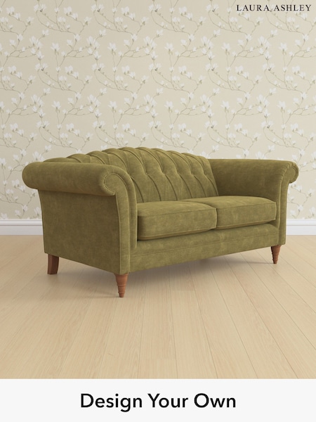 Alwyn Velvet/Olive Green Gloucester Button Back By Laura Ashley (H40089) | £1,325