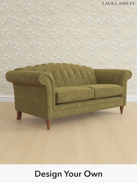 Alwyn Velvet/Olive Green Gloucester Button Back By Laura Ashley (H40089) | £1,425