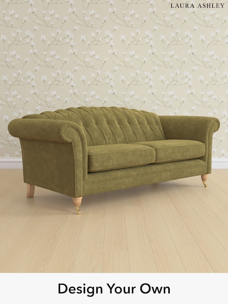 Alwyn Velvet/Olive Green Gloucester Button Back By Laura Ashley (H40089) | £1,525