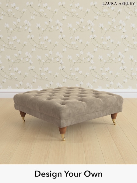 Alwyn Velvet/Truffle Natural Gloucester Button Back By Laura Ashley (H40090) | £600