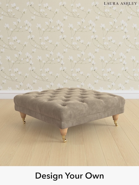 Alwyn Velvet/Truffle Natural Gloucester Button Back By Laura Ashley (H40090) | £600