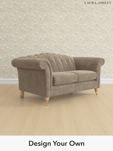 Alwyn Velvet/Truffle Natural Gloucester Button Back By Laura Ashley (H40090) | £1,225