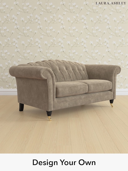 Alwyn Velvet/Truffle Natural Gloucester Button Back By Laura Ashley (H40090) | £1,325