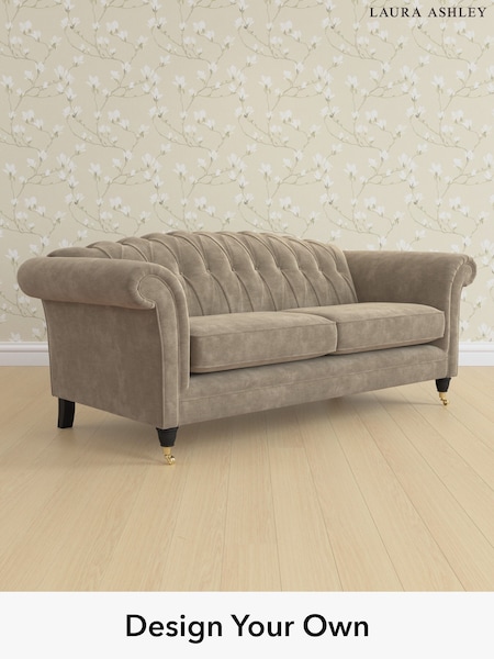Alwyn Velvet/Truffle Natural Gloucester Button Back By Laura Ashley (H40090) | £1,525