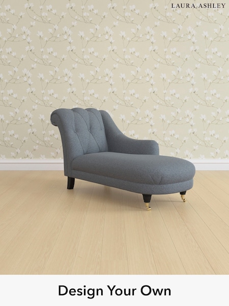 Anneliese/Midnight Navy Gloucester Button Back By Laura Ashley (H40100) | £1,150