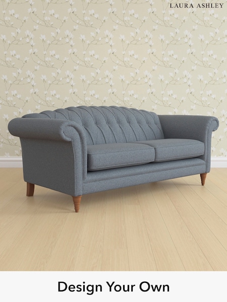 Anneliese/Midnight Navy Gloucester Button Back By Laura Ashley (H40100) | £1,600