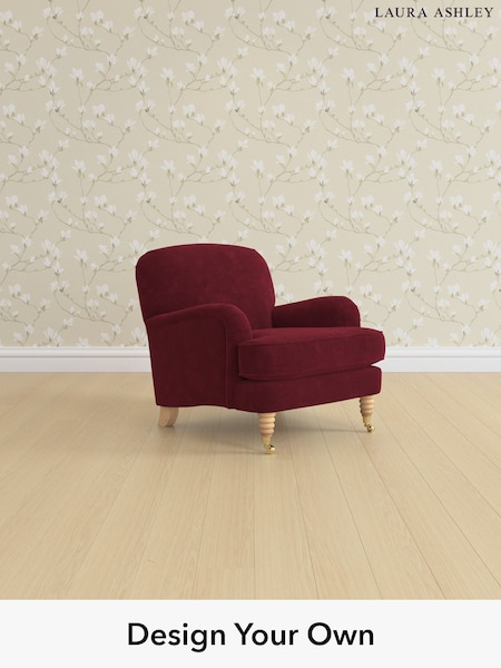 Alwyn Velvet/Burgundy Red Lynden By Laura Ashley (H40115) | £850