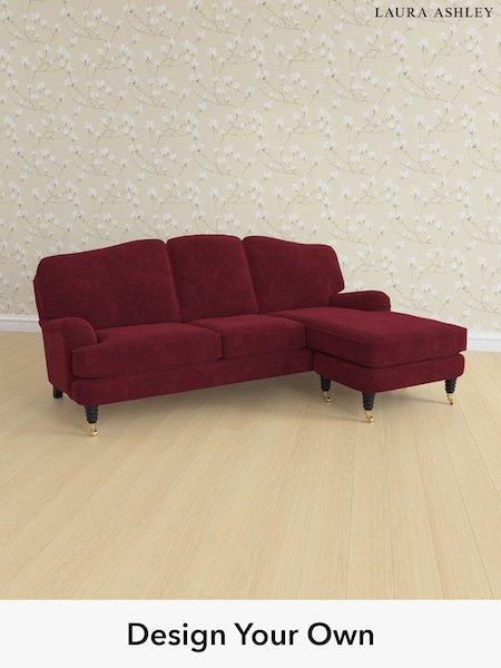 Alwyn Velvet/Burgundy Red Lynden By Laura Ashley (H40115) | £2,300