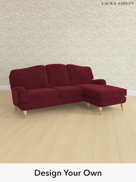 Alwyn Velvet/Burgundy Red Lynden By Laura Ashley (H40115) | £2,300