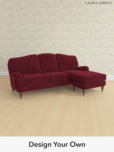 Alwyn Velvet/Burgundy Red Lynden By Laura Ashley (H40115) | £2,300